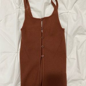 aritzia brown vest